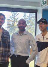 Kevin and friends after his defense