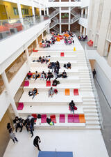 Students on campus