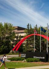 UCalgary main entrance during the summer 