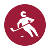 Ice hockey player icon