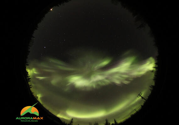 A photo of the northern lights