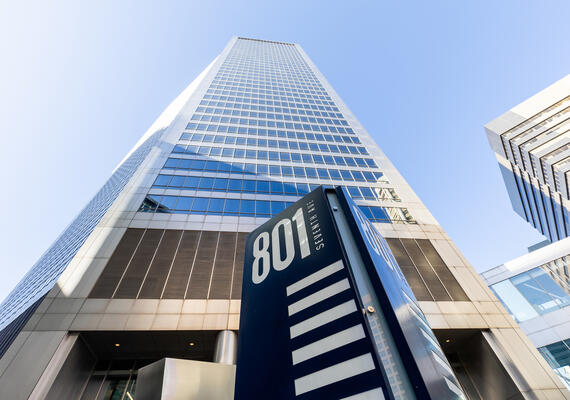 Glass building