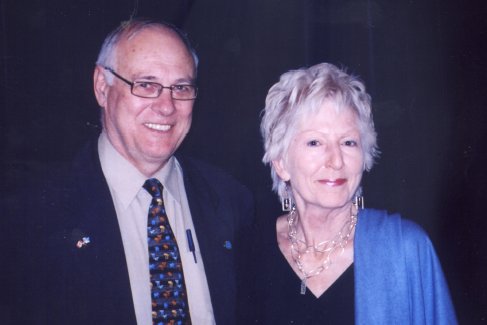 Gayle with Dick Ramsay -
                  2006